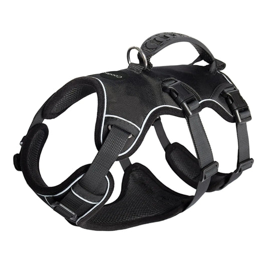 COODEO Escape Proof Dog Harness with Handle – No Pull, 5-Point Adjustable Support Harness (Black, Small)