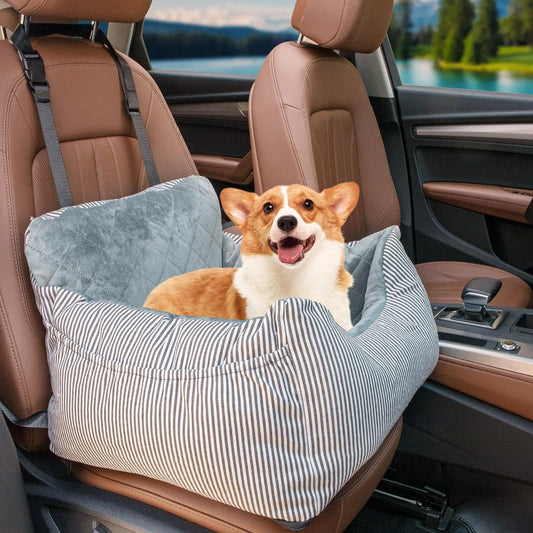 BGBGKK Washable Dog Booster Car Seat – Small Pet Travel Bed for Cars and SUVs
